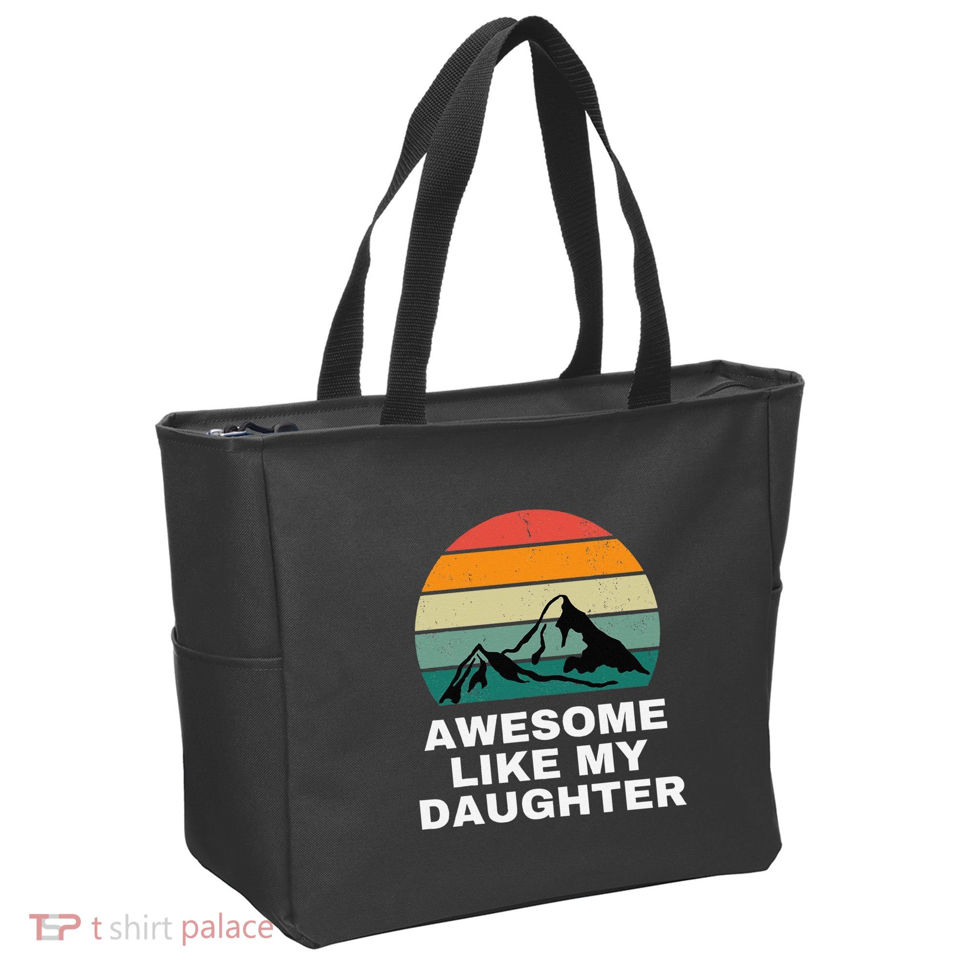 Awesome Like My Daughter Gift Funny FatherS Day Tote Bag