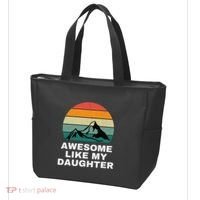 Awesome Like My Daughter Gift Funny FatherS Day Tote Bag thumb 3