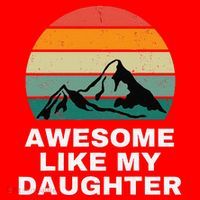 Awesome Like My Daughter Gift Funny FatherS Day Santa Hat thumb 1
