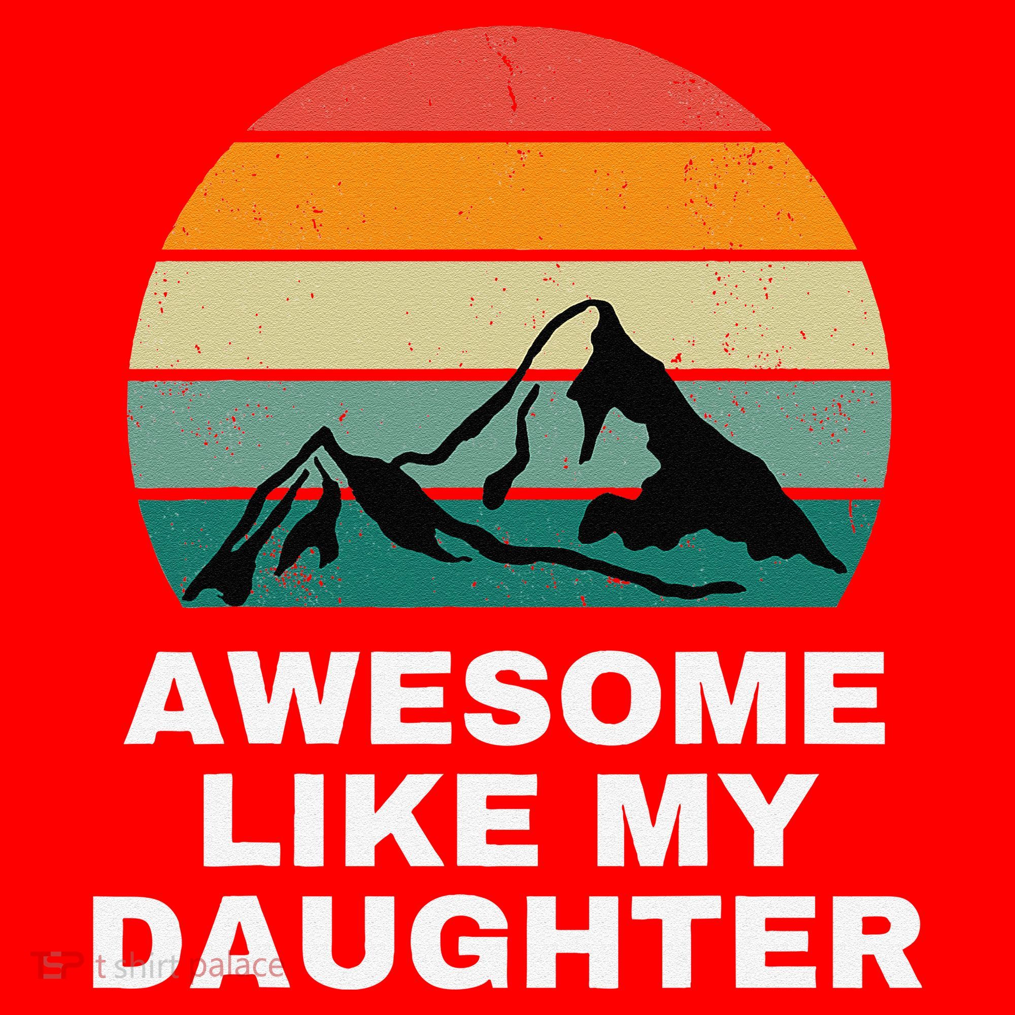Awesome Like My Daughter Gift Funny FatherS Day Santa Hat
