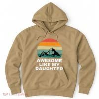 Awesome Like My Daughter Gift Funny FatherS Day Hoodie thumb 0