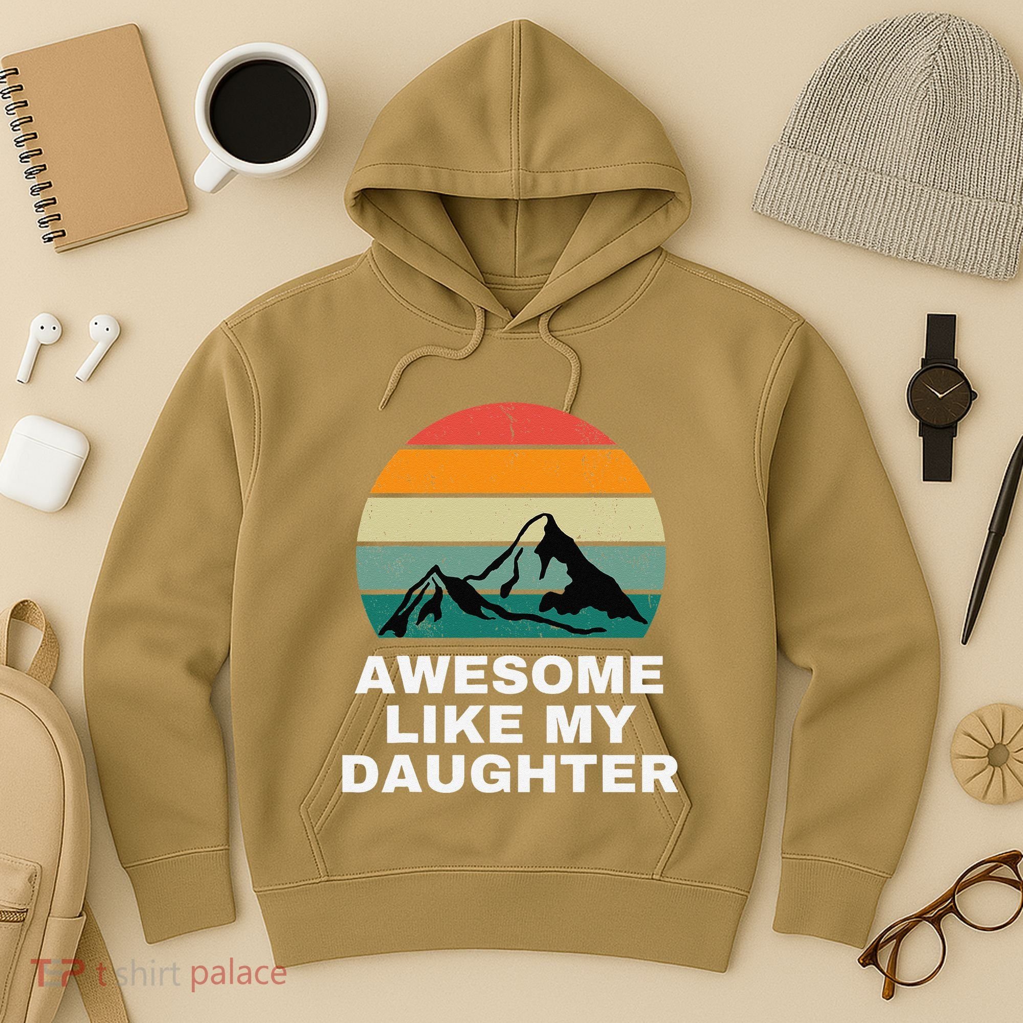 Awesome Like My Daughter Gift Funny FatherS Day Hoodie