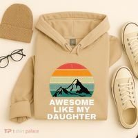 Awesome Like My Daughter Gift Funny FatherS Day Hoodie thumb 4