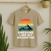 Awesome Like My Daughter Gift Funny FatherS Day T-Shirt thumb 2