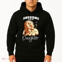 Awesome Like My Daughter. Lion Dad Lion Daughter. Hoodie thumb 2