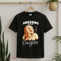 Awesome Like My Daughter. Lion Dad Lion Daughter. T-Shirt thumb 2