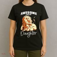 Awesome Like My Daughter. Lion Dad Lion Daughter. T-Shirt thumb 4