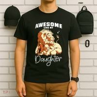 Awesome Like My Daughter. Lion Dad Lion Daughter. T-Shirt thumb 6