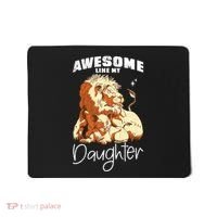Awesome Like My Daughter. Lion Dad Lion Daughter. Mousepad thumb 0