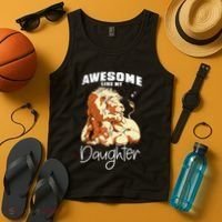 Awesome Like My Daughter. Lion Dad Lion Daughter. Tank Top thumb 4