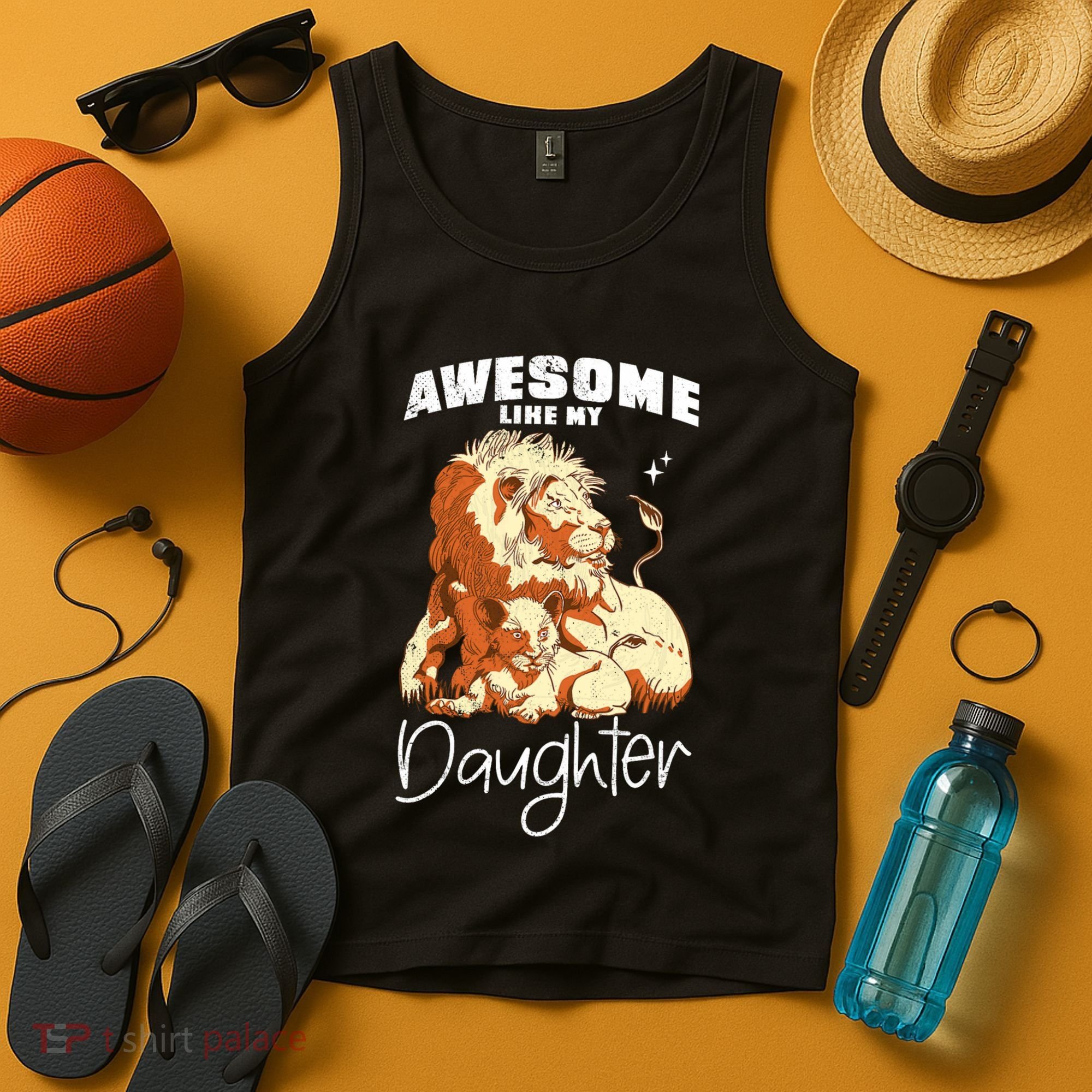 Awesome Like My Daughter. Lion Dad Lion Daughter. Tank Top