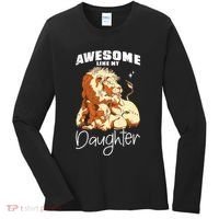 Awesome Like My Daughter. Lion Dad Lion Daughter. Women's Long Sleeve Shirt thumb 0