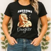 Awesome Like My Daughter. Lion Dad Lion Daughter. Women's T-Shirt thumb 2
