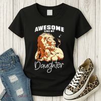Awesome Like My Daughter. Lion Dad Lion Daughter. Women's T-Shirt thumb 3
