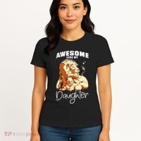 Awesome Like My Daughter. Lion Dad Lion Daughter. Women's T-Shirt thumb 4
