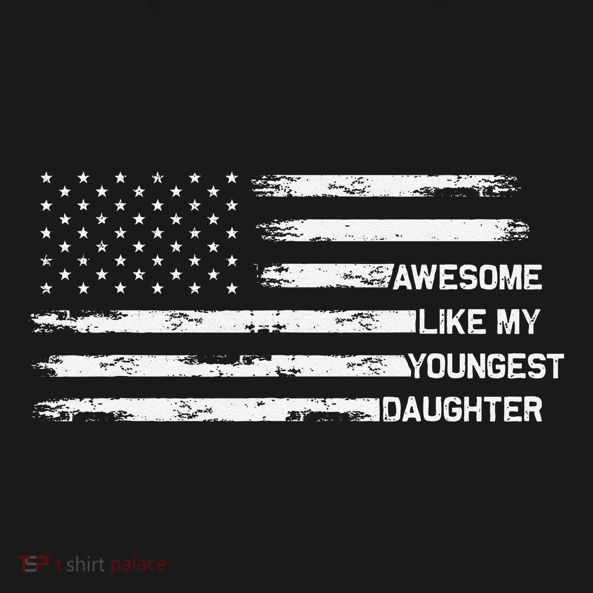 Awesome Like My Youngest Daughter Fathers Day Dad Joke Women's Hoodie