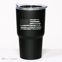 Awesome Like My Youngest Daughter Fathers Day Dad Joke Tumbler thumb 0