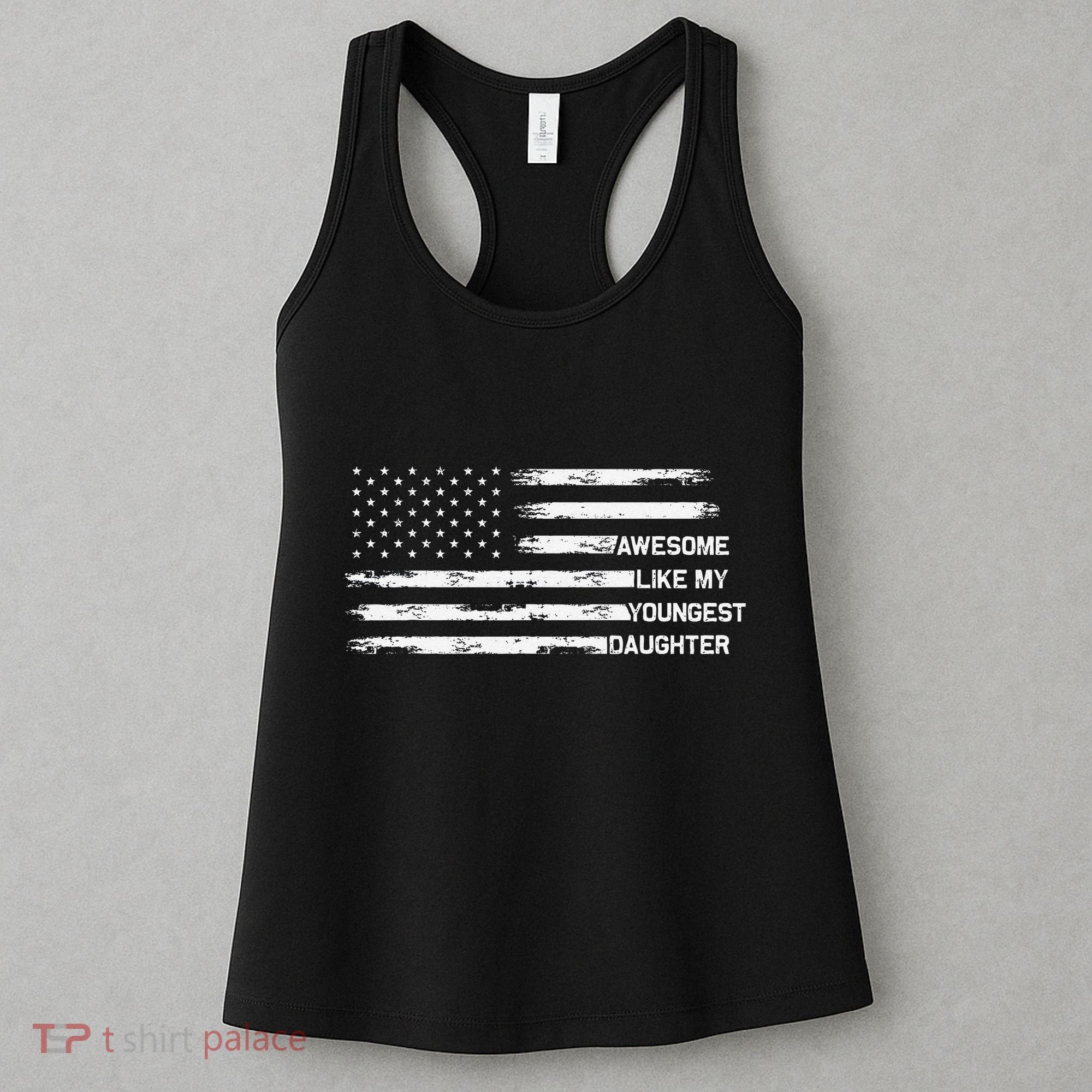 Awesome Like My Youngest Daughter Fathers Day Dad Joke Women's Tank Top