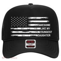 Awesome Like My Youngest Daughter Fathers Day Dad Joke Hat thumb 0