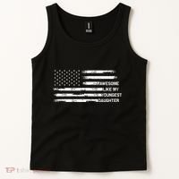 Awesome Like My Youngest Daughter Fathers Day Dad Joke Tank Top thumb 2