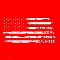 Awesome Like My Youngest Daughter Fathers Day Dad Joke Santa Hat thumb 1