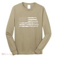 Awesome Like My Youngest Daughter Fathers Day Dad Joke Long Sleeve Shirt thumb 0