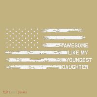 Awesome Like My Youngest Daughter Fathers Day Dad Joke Sweatshirt thumb 2