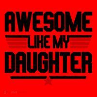 Awesome Like My Daughter Funny Gift Santa Hat thumb 1