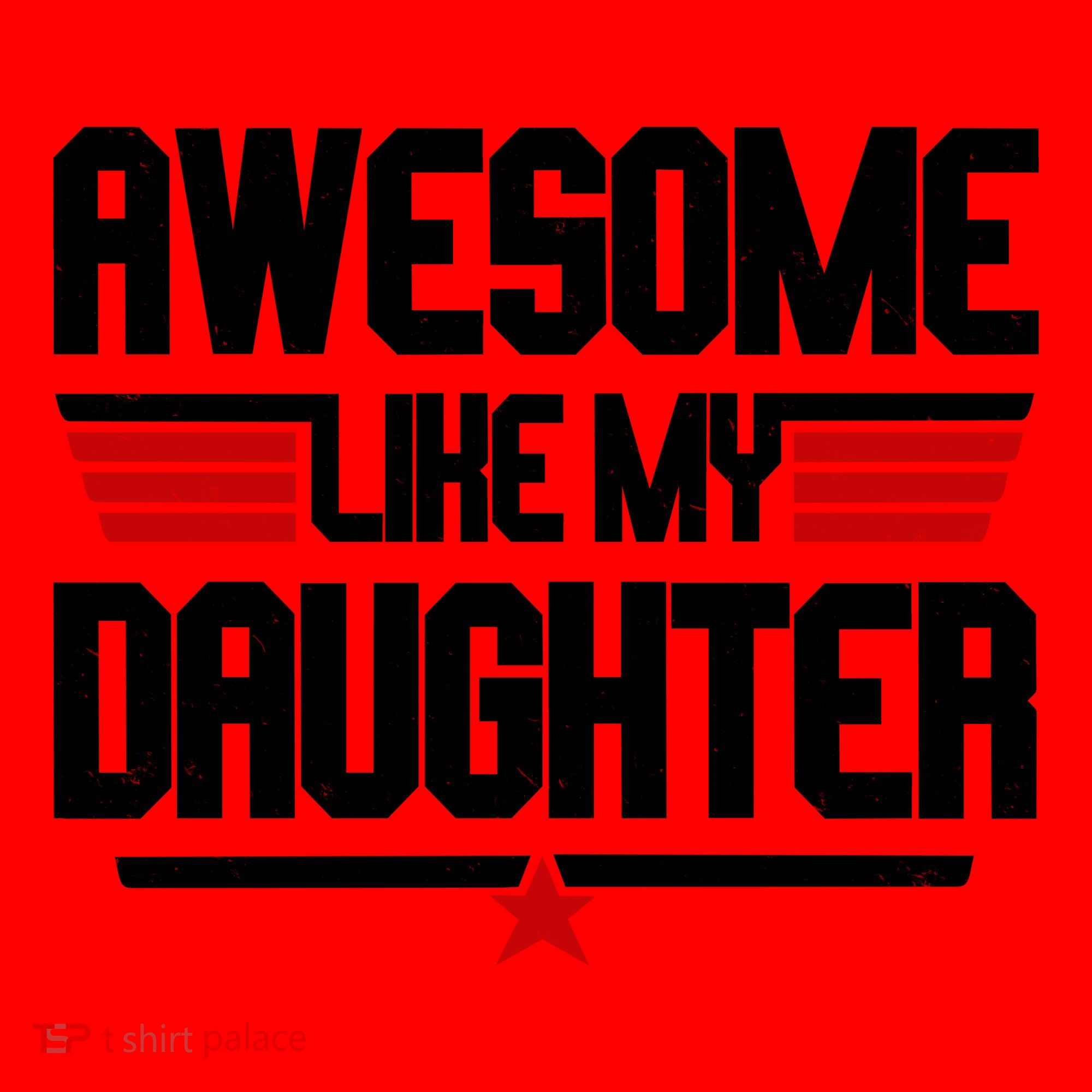 Awesome Like My Daughter Funny Gift Santa Hat