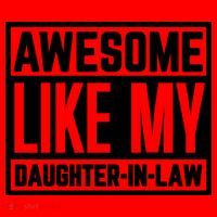 Awesome Like My Daughter In Law Santa Hat thumb 1
