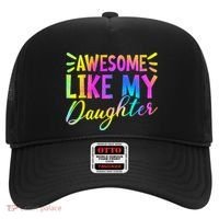 Awesome Like My Daughter Funny Fathers Day Dad Tie Dye Hat thumb 0
