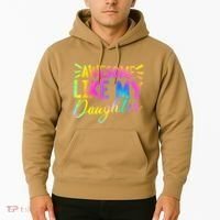 Awesome Like My Daughter Funny Fathers Day Dad Tie Dye Hoodie thumb 2