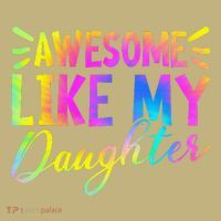 Awesome Like My Daughter Funny Fathers Day Dad Tie Dye Hoodie thumb 7