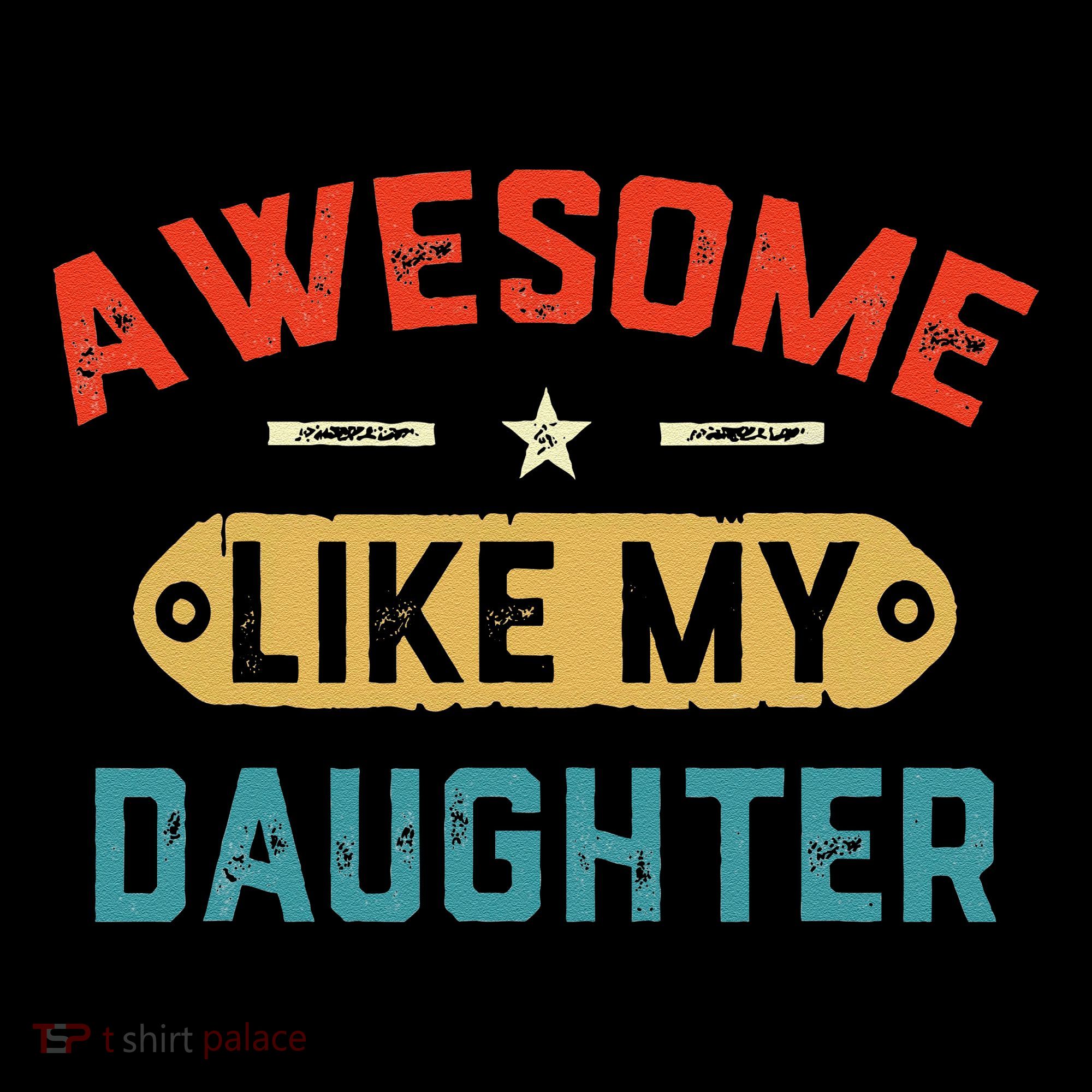 Awesome Like My Daughter Retro Man Dad Funny Fathers Day Coffee Mug