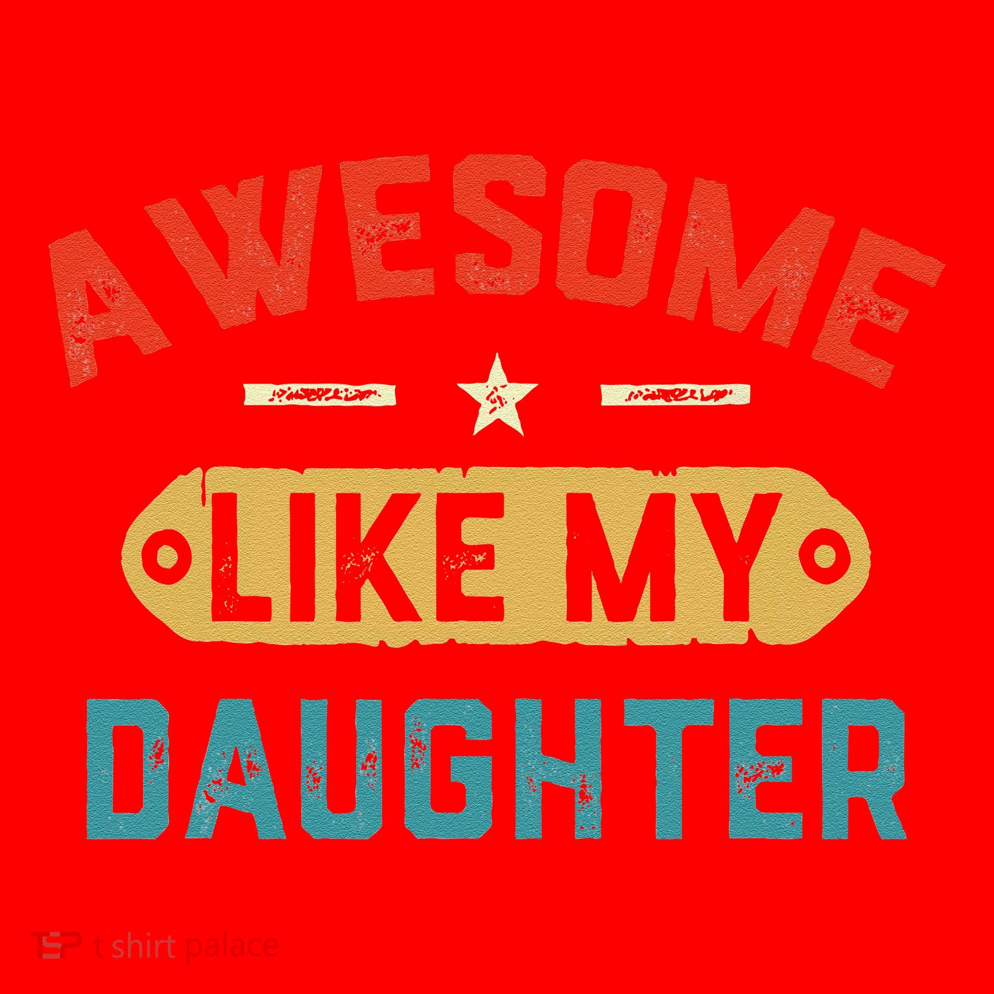 Awesome Like My Daughter Retro Man Dad Funny Fathers Day Santa Hat