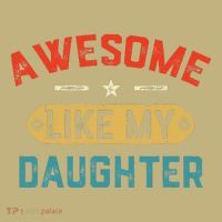 Awesome Like My Daughter Retro Man Dad Funny Fathers Day Sweatshirt thumb 2