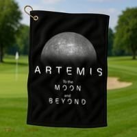 Artemis Launch Mission To The Moon And Beyond Golf Towel thumb 1