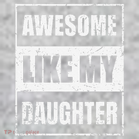 Awesome Like My Daughter Funny Fathers Day Mothers Day Dad The Baniff Cuffed Pom Beanie thumb 2