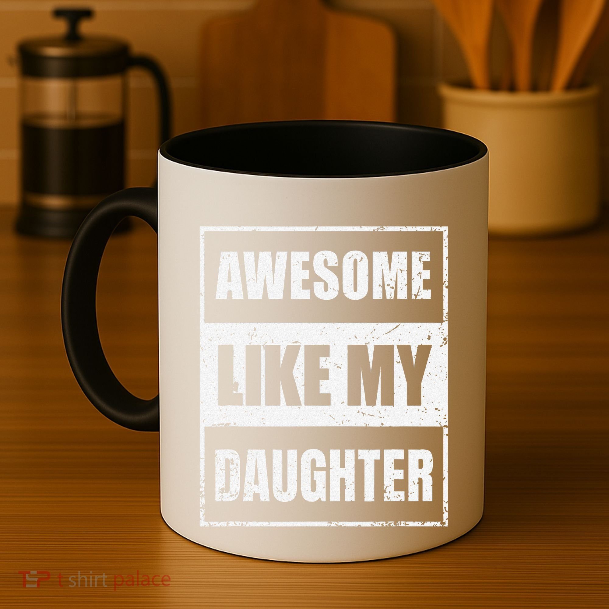 Awesome Like My Daughter Funny Fathers Day Mothers Day Dad Coffee Mug