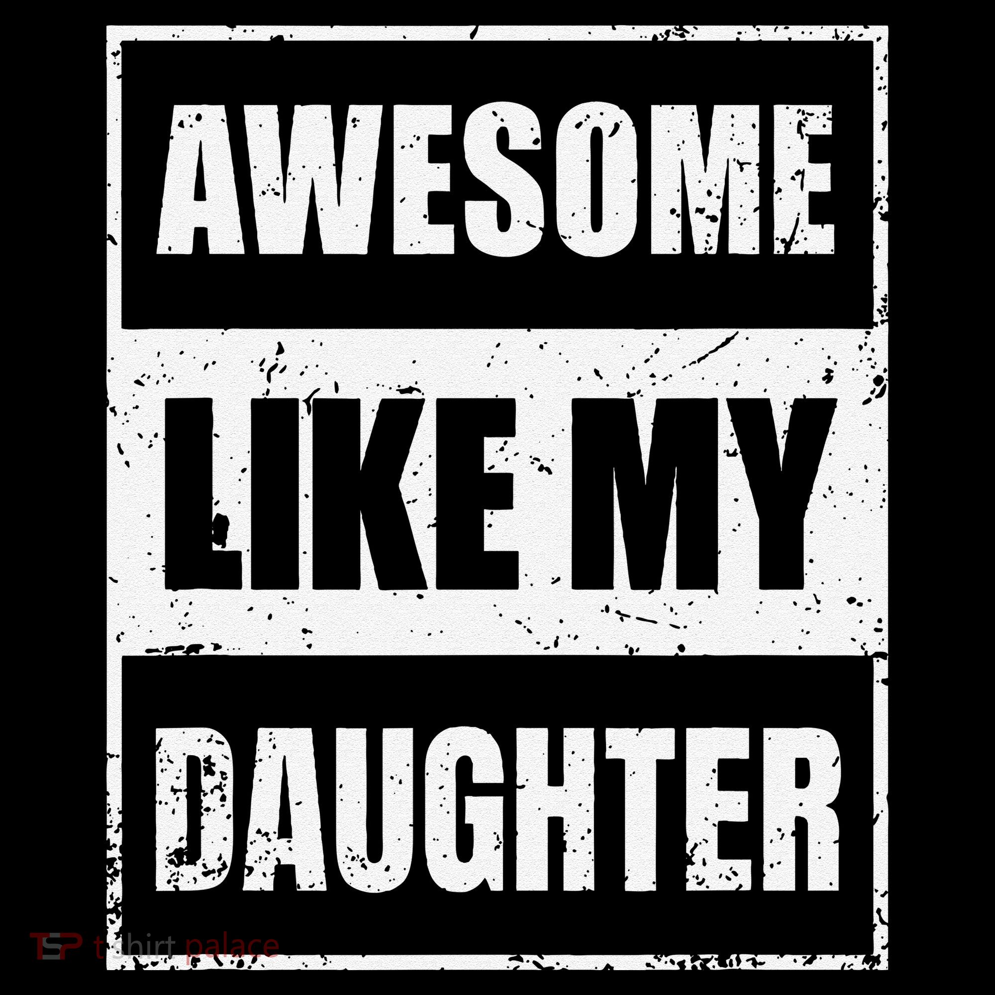 Awesome Like My Daughter Funny Fathers Day Mothers Day Dad 16oz Travel Tumbler