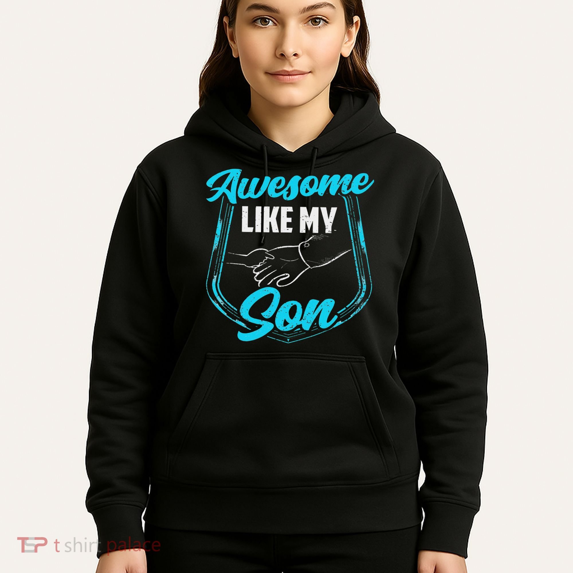 Awesome Like My Son Daddy Father Father's Day Dad Sayings Hoodie