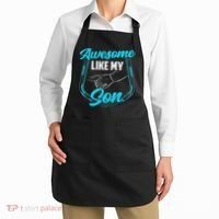 Awesome Like My Son Daddy Father Father's Day Dad Sayings Apron thumb 2