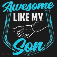 Awesome Like My Son Daddy Father Father's Day Dad Sayings Ornament thumb 1