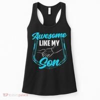 Awesome Like My Son Daddy Father Father's Day Dad Sayings Women's Tank Top thumb 0