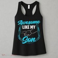 Awesome Like My Son Daddy Father Father's Day Dad Sayings Women's Tank Top thumb 3
