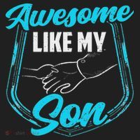 Awesome Like My Son Daddy Father Father's Day Dad Sayings Hat thumb 2