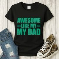 Awesome Like My Daughter FatherS Day Dad Day Funny Dad Women's T-Shirt thumb 3