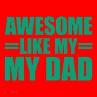 Awesome Like My Daughter FatherS Day Dad Day Funny Dad Santa Hat thumb 1