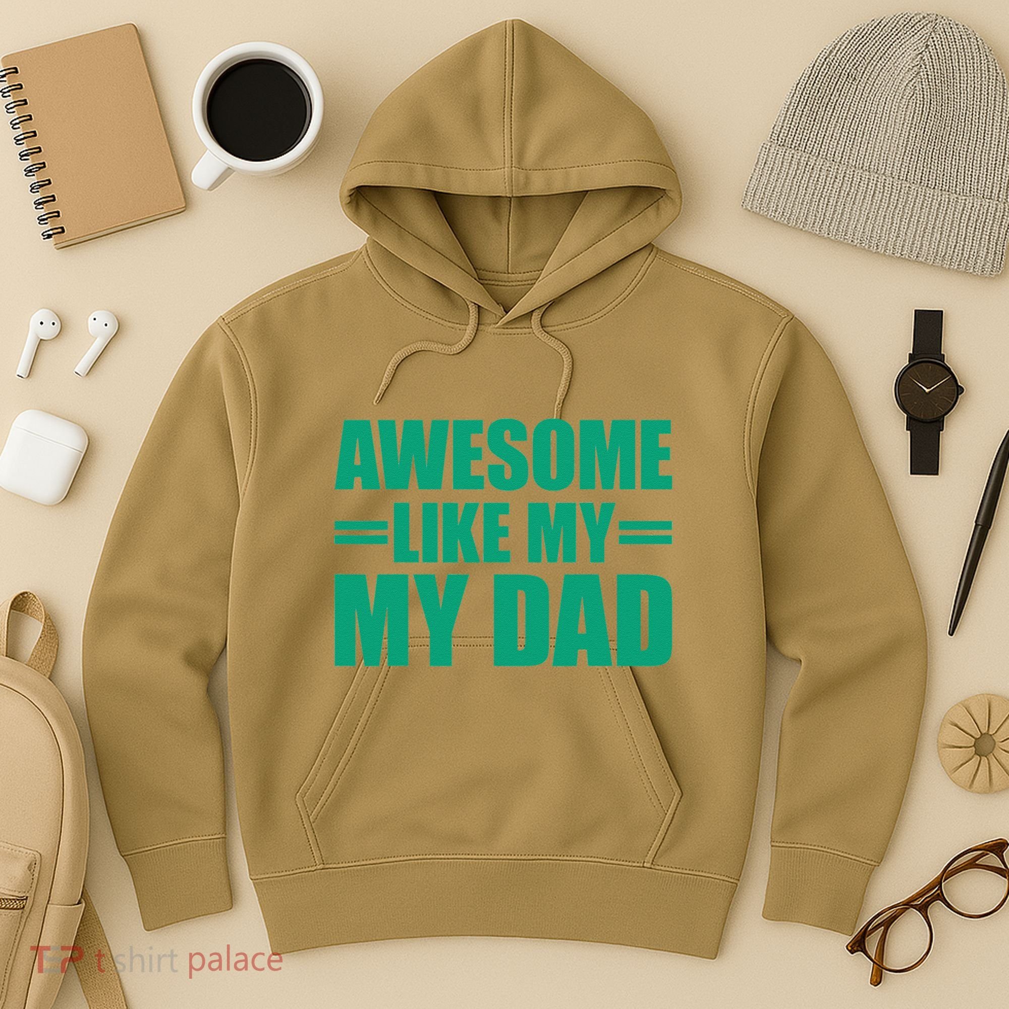 Awesome Like My Daughter FatherS Day Dad Day Funny Dad Hoodie