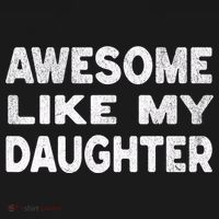 Awesome Like My Daughter Funny Fathers Day Gift Dad  Sweatshirt thumb 3